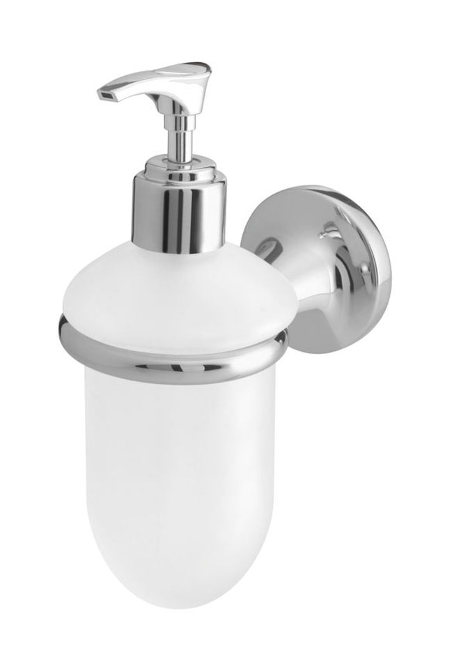 BISK Ontario dispenser di sapone liquido 250 ml cromo-vetro 00209