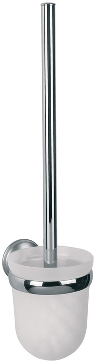 BISK Dakota scopino wc avvitato cromo-vetro-satinato 71750
