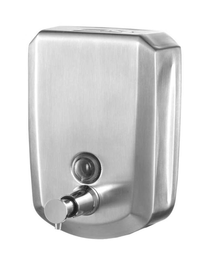 BISK Masterline dispenser di sapone liquido 500 ml satinato-nichel 04084