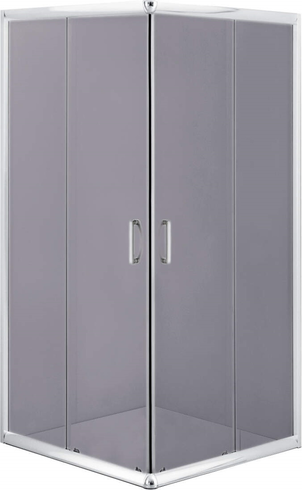 Deante Funkia box doccia 90x90 cm quadrato cromo lucida/vetro grafite KYC_441K