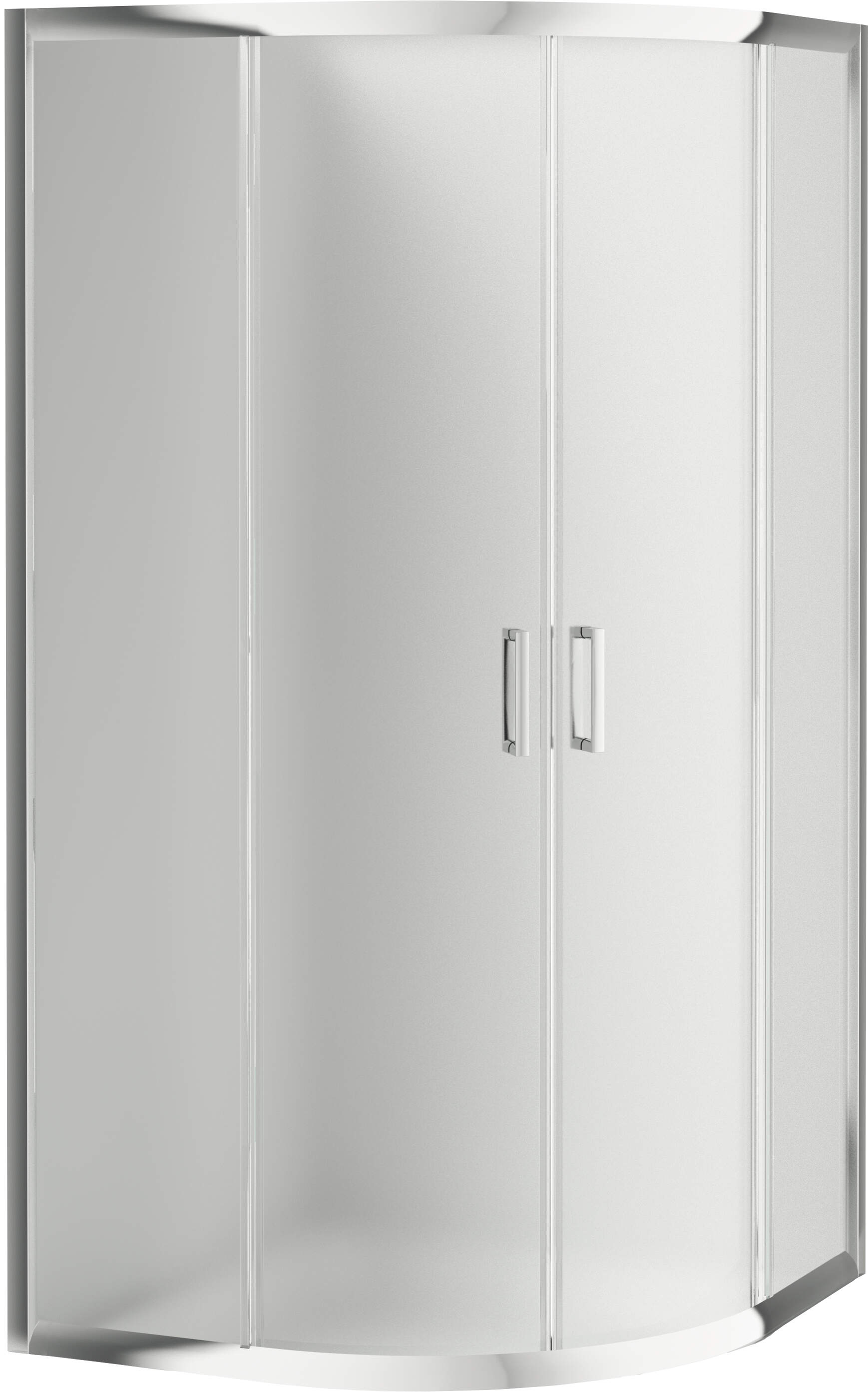 Deante Funkia box doccia 80x80 cm semicircolare cromo lucida/vetro opaco KYP_652K