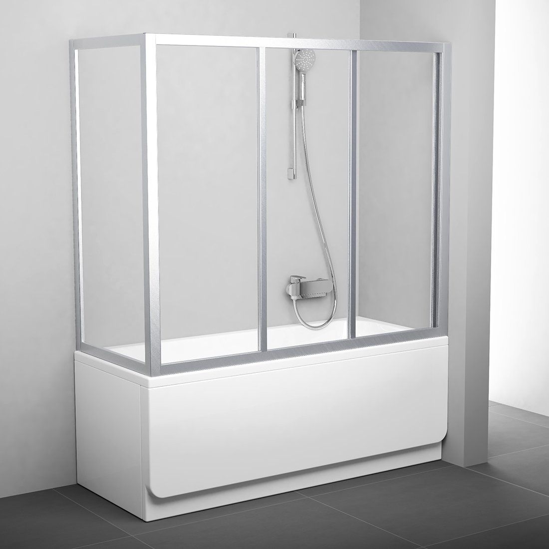 Ravak Supernova parete vasca 70 cm 1 anta satinato opaca/vetro trasparente 95010U02Z1