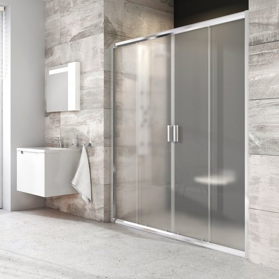 Ravak Blix porta doccia 200 cm scorrevole alluminio lucida/vetro trasparente 0YVK0C00Z1