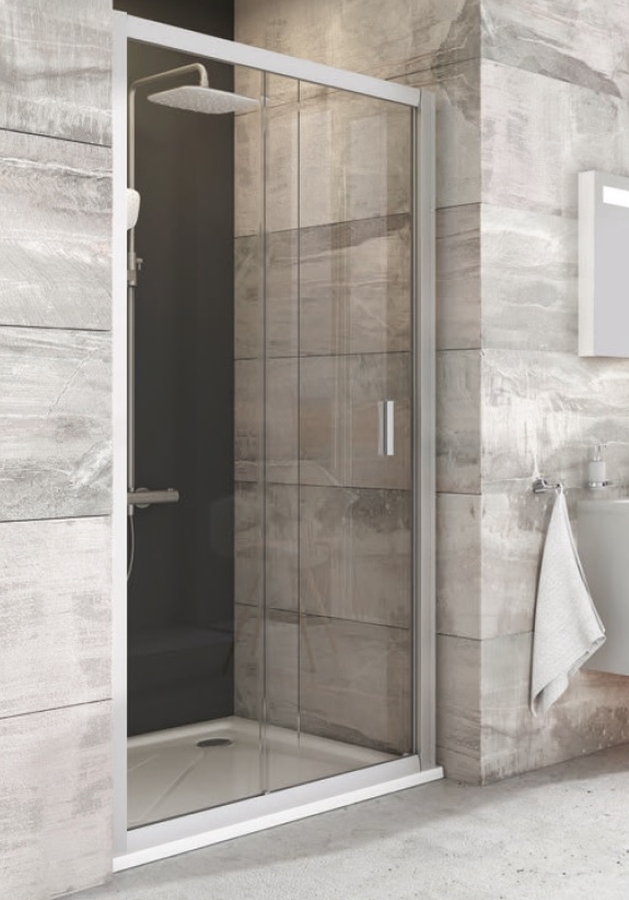 Ravak Blix porta doccia 120 cm scorrevole satinato opaca/vetro con motivo 0PVG0U00ZG