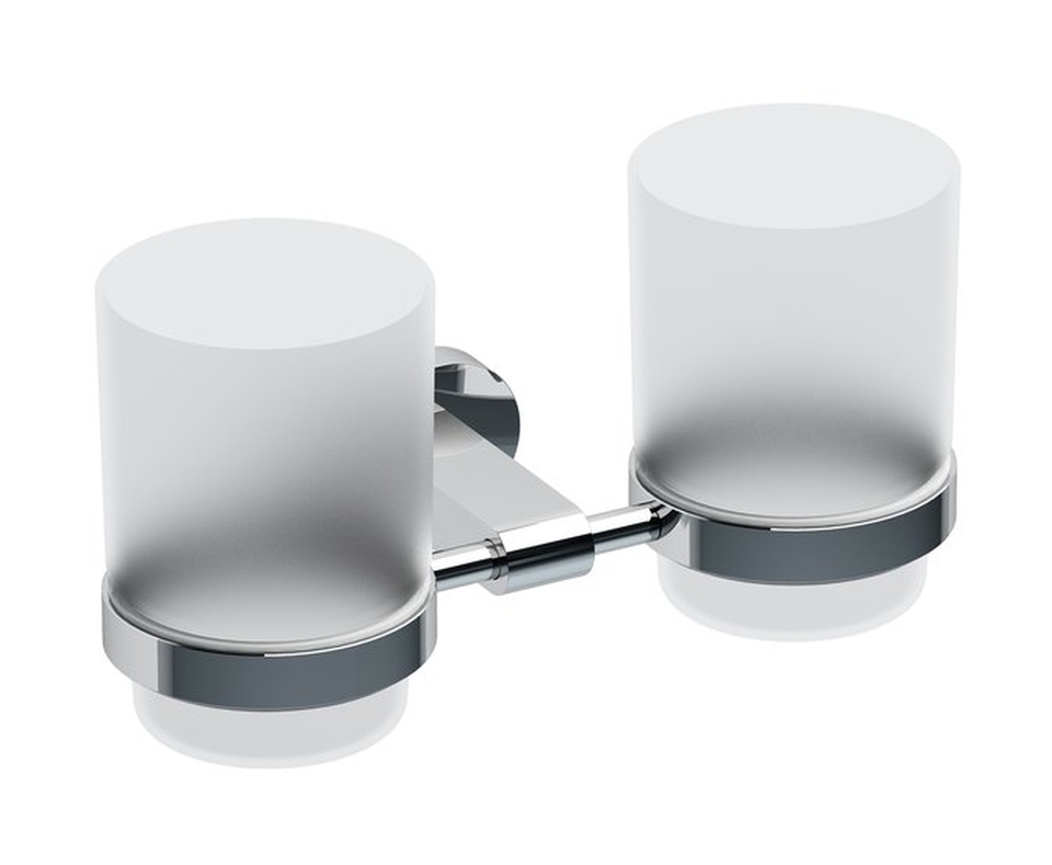 Ravak Chrome bicchiere per lavarsi i denti bianco-cromo X07P189