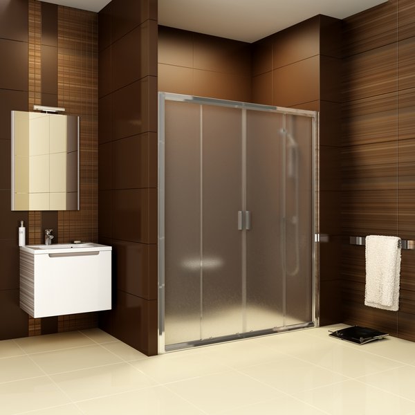 Ravak Blix porta doccia 190 cm scorrevole satinato opaca/vetro con motivo 0YVL0U00ZG