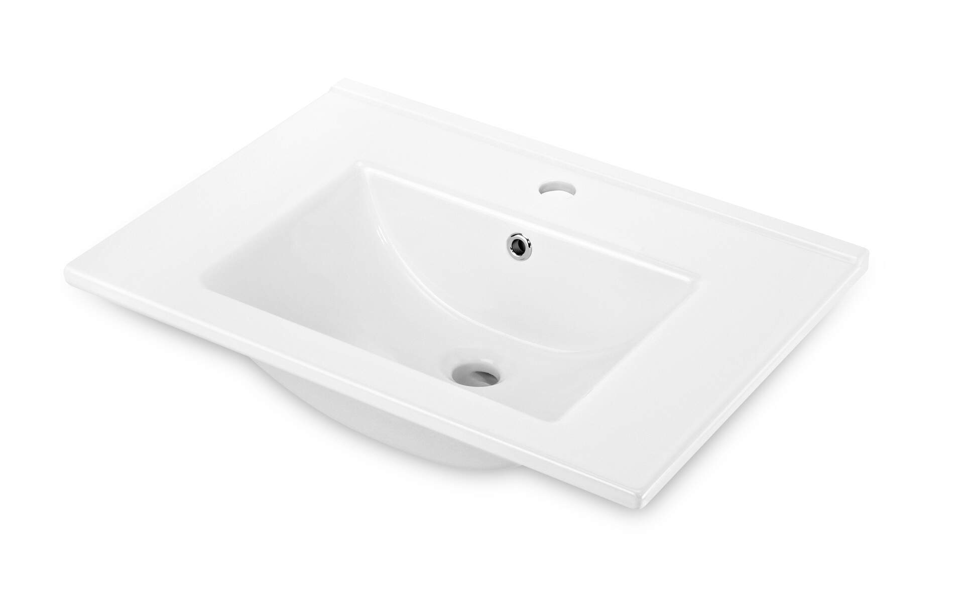 Deante Floks lavabo 60x45 cm rettangolare da incasso bianco CDI_6U6M