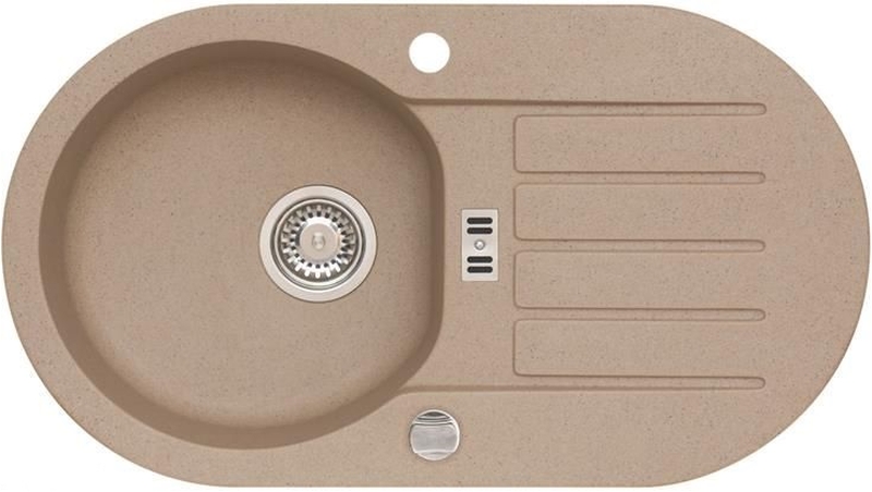 Alveus Niagara lavello in granito 77.5x43.5 cm beige 1124055