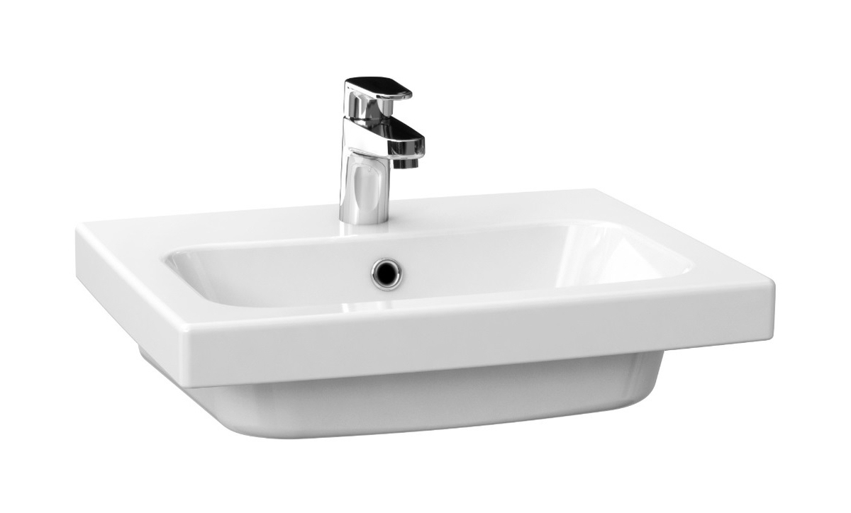 Cersanit Colour lavabo 60x45 cm rettangolare da mobile bianco lucida K103-007