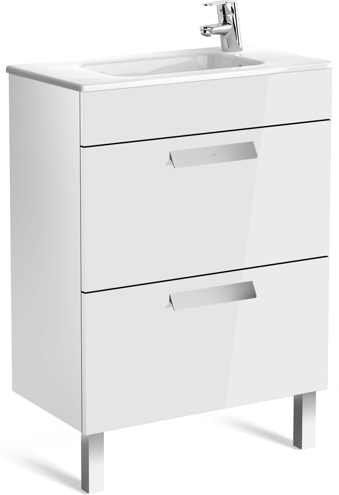 Roca Debba lavabo con armadietto 60.5 cm bianco A855905806
