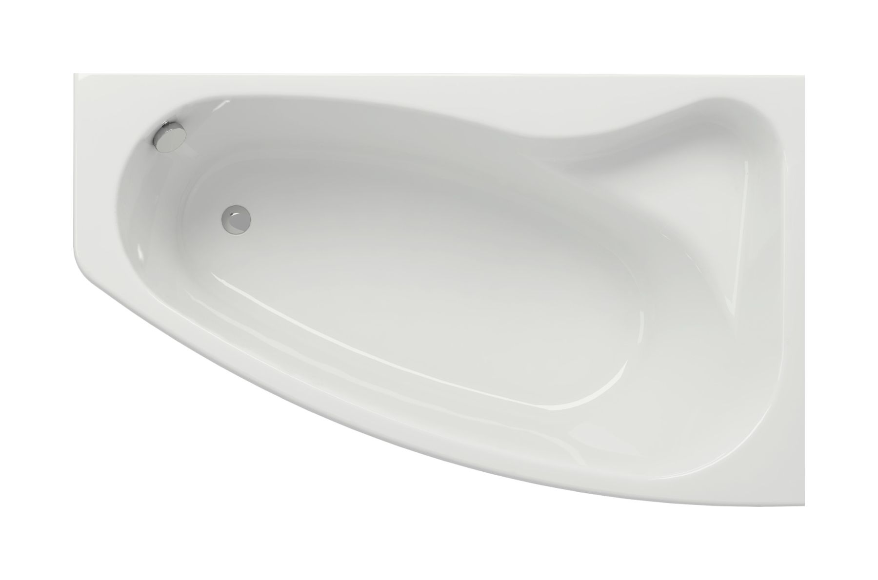 Cersanit Sicilia vasca da bagno angolare 170x100 cm destra bianco S301-098