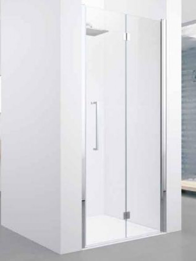 Novellini Young porta doccia 90 cm pieghevole cromo lucida/vetro trasparente Y21BS87D-1K