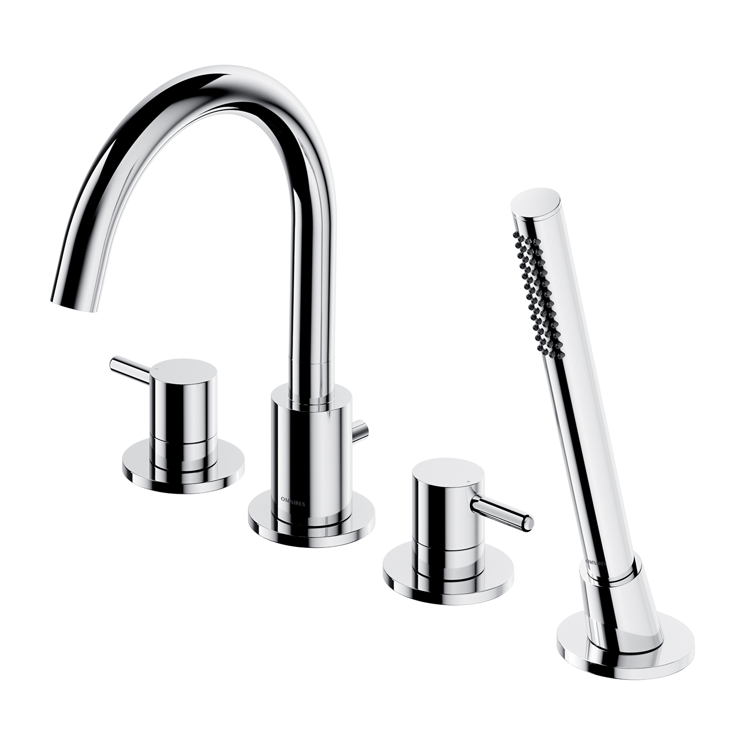 Omnires Y rubinetto per vasca e doccia bordo vasca cromo Y1232CR