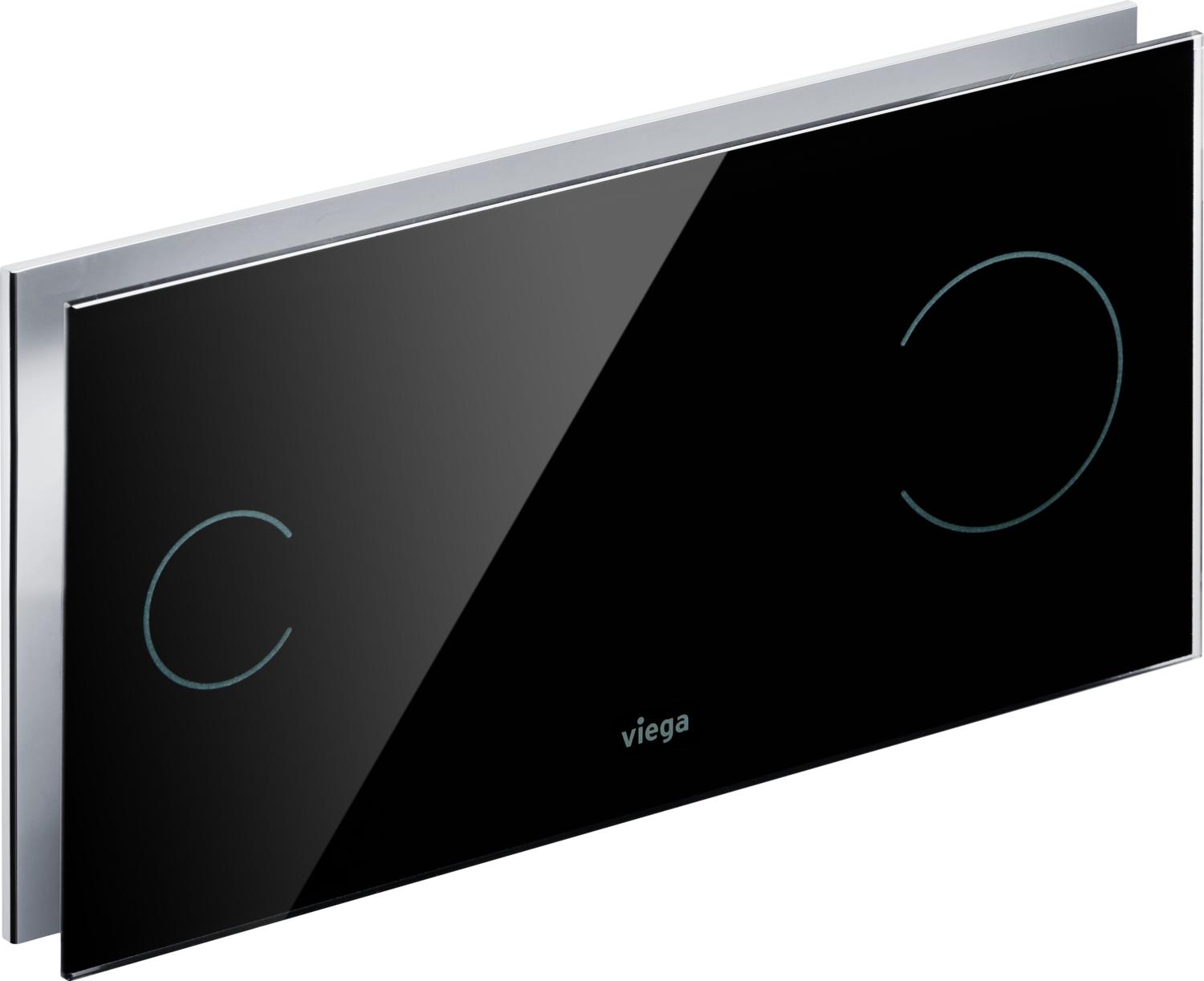 Viega Visign placca di comando per WC nero 597498