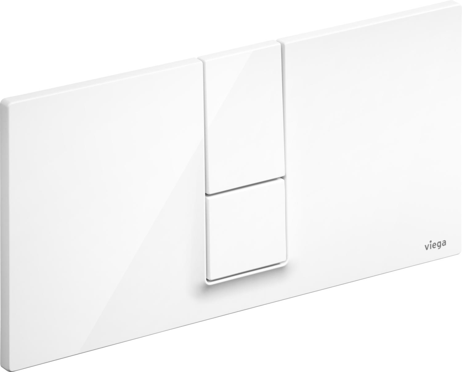 Viega Visign placca di comando per WC bianco 654689