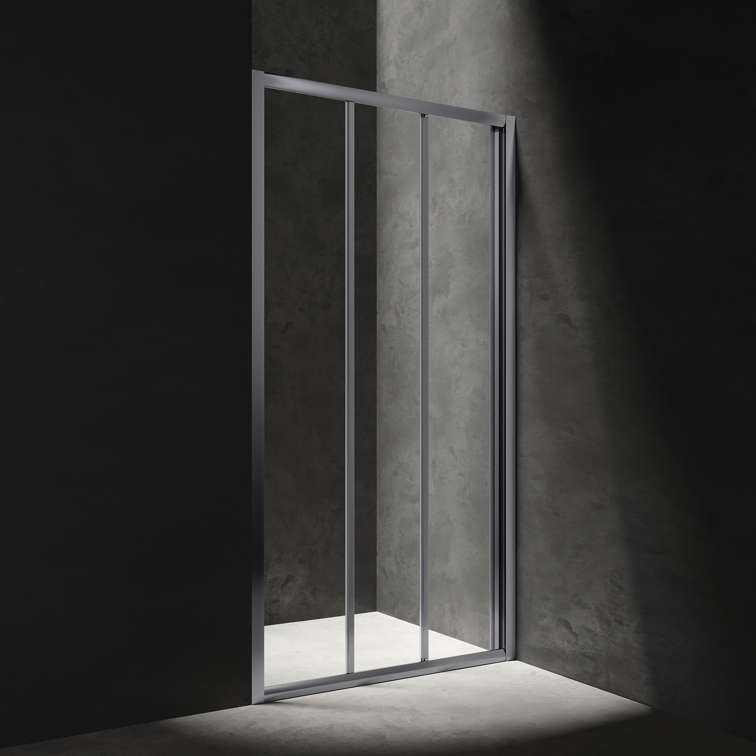 Omnires Bronx porta doccia 90 cm scorrevole cromo lucida/vetro trasparente S20A390CRTR