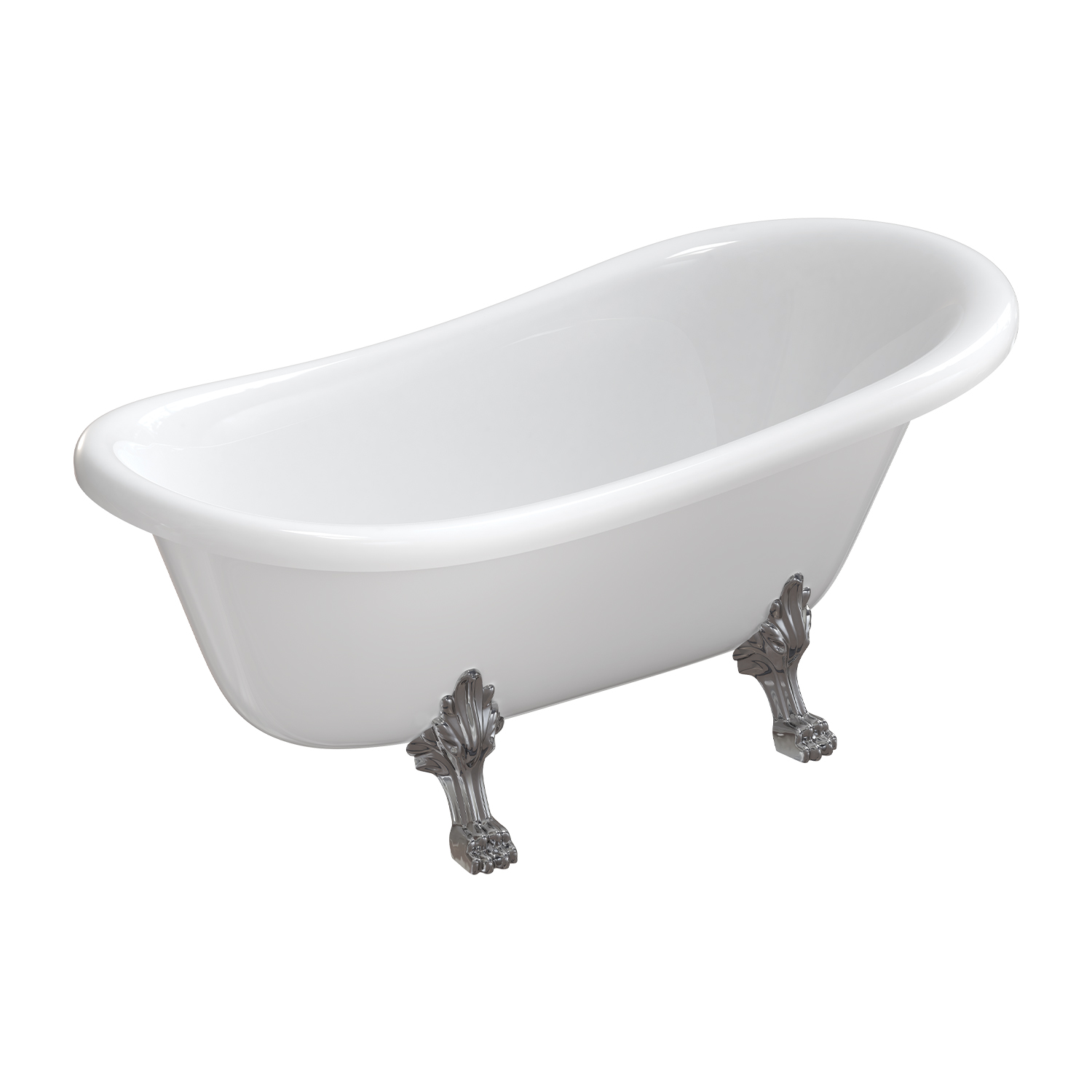 Omnires M+ vasca da bagno freestanding 157x77 cm ovale bianco-nero-bicolore ATENA157BP