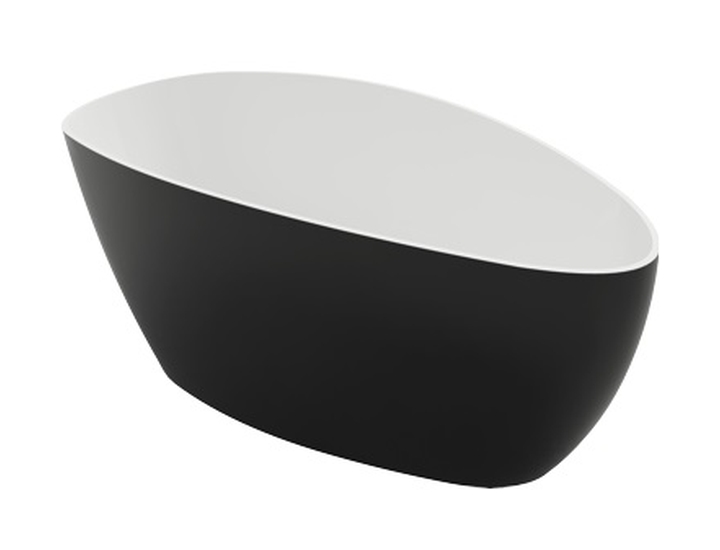Omnires M+ vasca da bagno freestanding 170x77 cm ovale bicolore BarcelonaXLBCP
