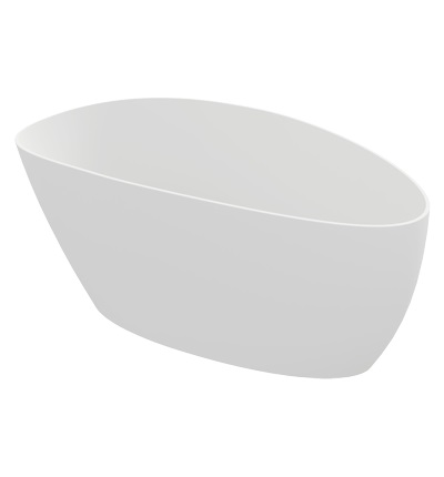 Omnires M+ vasca da bagno freestanding 170x77 cm ovale bianco BARCELONAXLBM