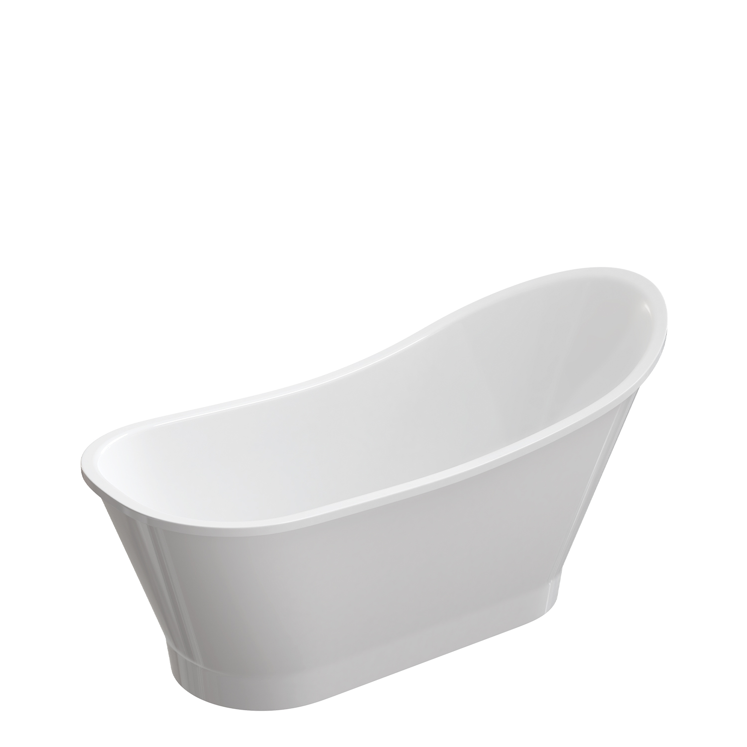 Omnires M+ vasca da bagno freestanding 159.5x73.2 cm ovale bianco VENEZIA159BP