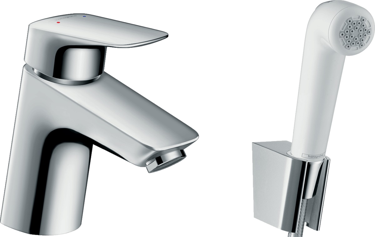 Hansgrohe Logis rubinetto per lavabo con doccetta bidet verticale cromo 71290000