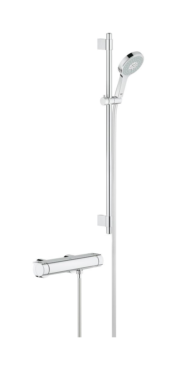 Grohe Grohtherm 2000 rubinetto per doccia a parete con termostato StarLight Chrome 34482001