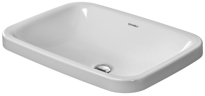Duravit DuraStyle lavabo 60x43 cm rettangolare da incasso bianco 03726000001
