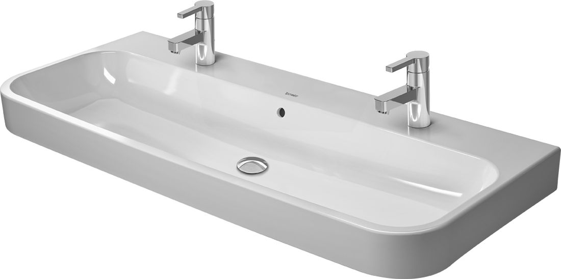 Duravit Happy D.2 lavabo 120x50.5 cm rettangolare da mobile bianco 2318120024