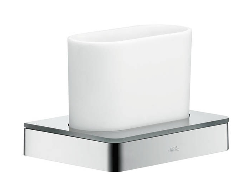 Axor Universal bicchiere per lavarsi i denti bianco-cromo 42834000