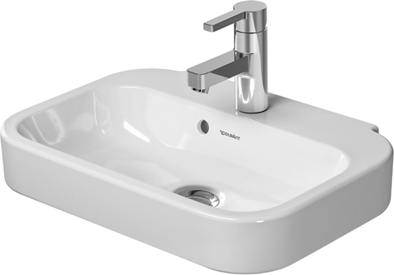 Duravit Happy D.2 lavabo 50x36 cm rettangolare a parete bianco 07095000001