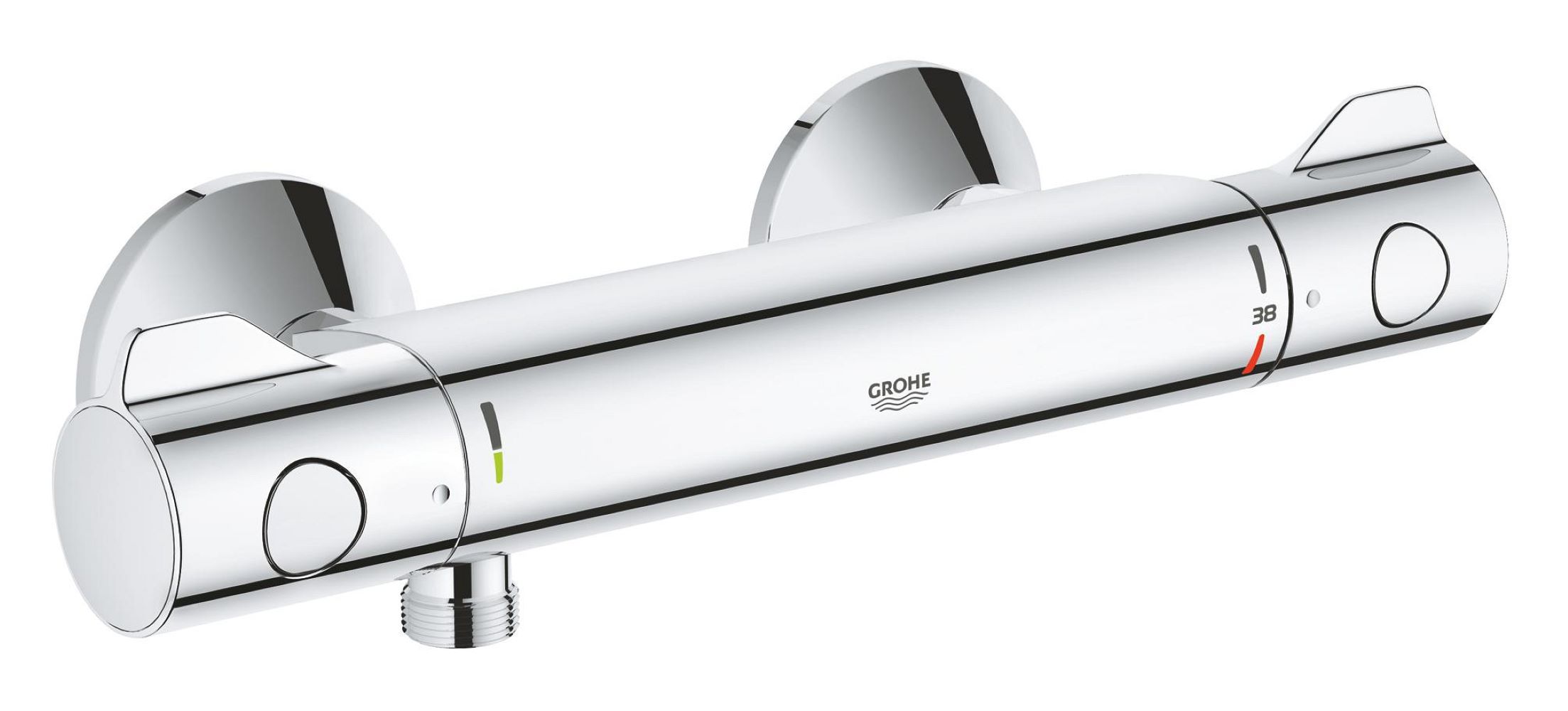 Grohe Grohtherm 800 rubinetto per doccia a parete con termostato StarLight Chrome 34558000