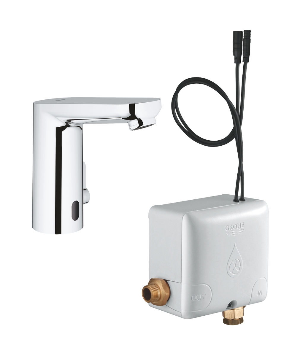 Grohe Eurosmart Cosmopolitan rubinetto per lavabo verticale elettronico StarLight Chrome 36386001