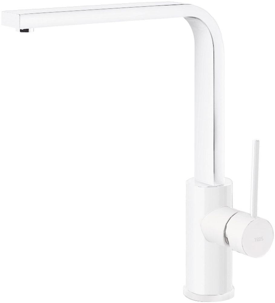 Tres Exclusive rubinetto da cucina verticale bianco 062.435.BM