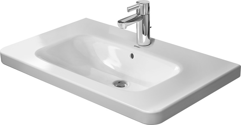 Duravit DuraStyle lavabo 80x48 cm rettangolare a parete-da mobile bianco 23208000001