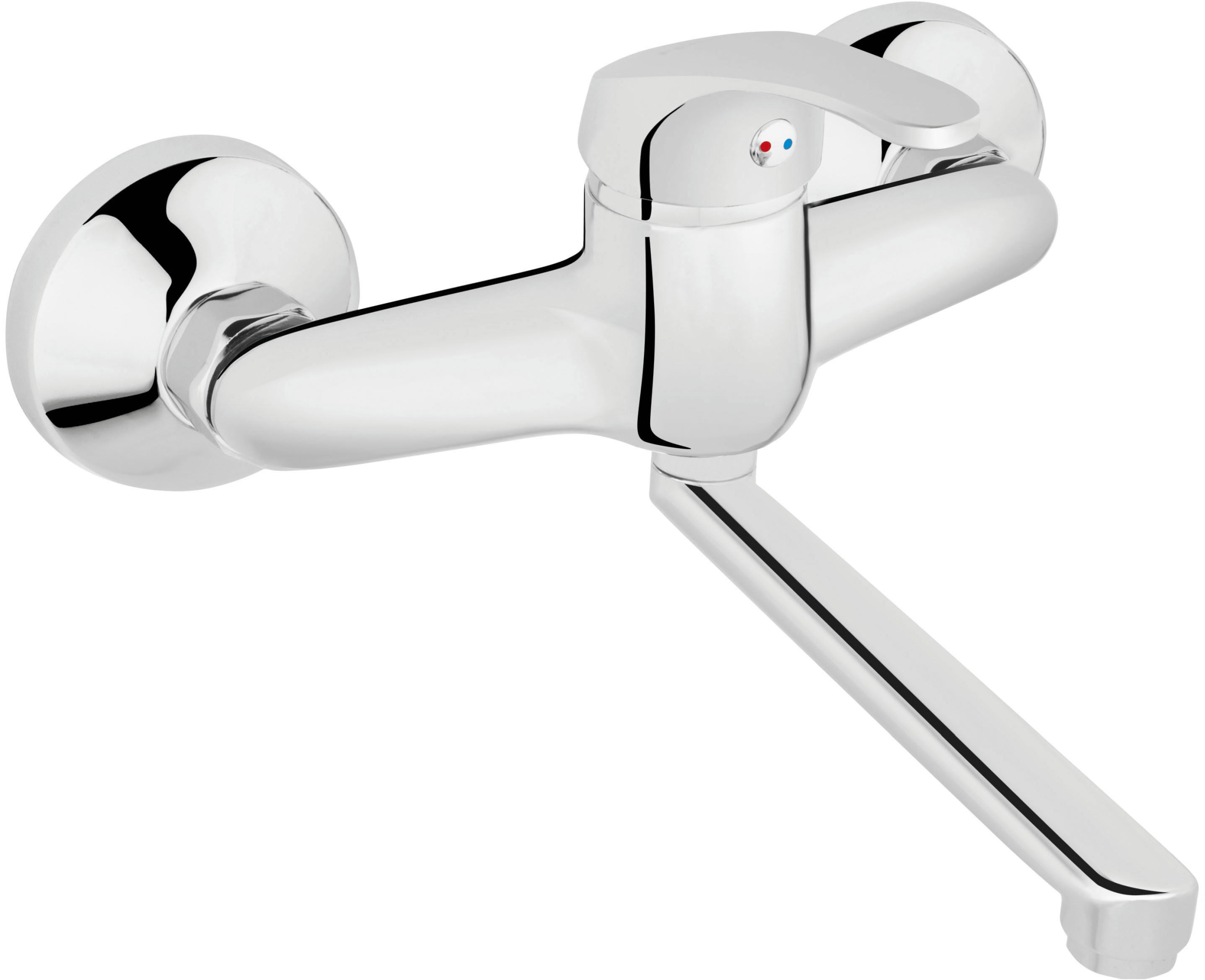 Ferro Basic rubinetto per lavabo a parete cromo BBC3