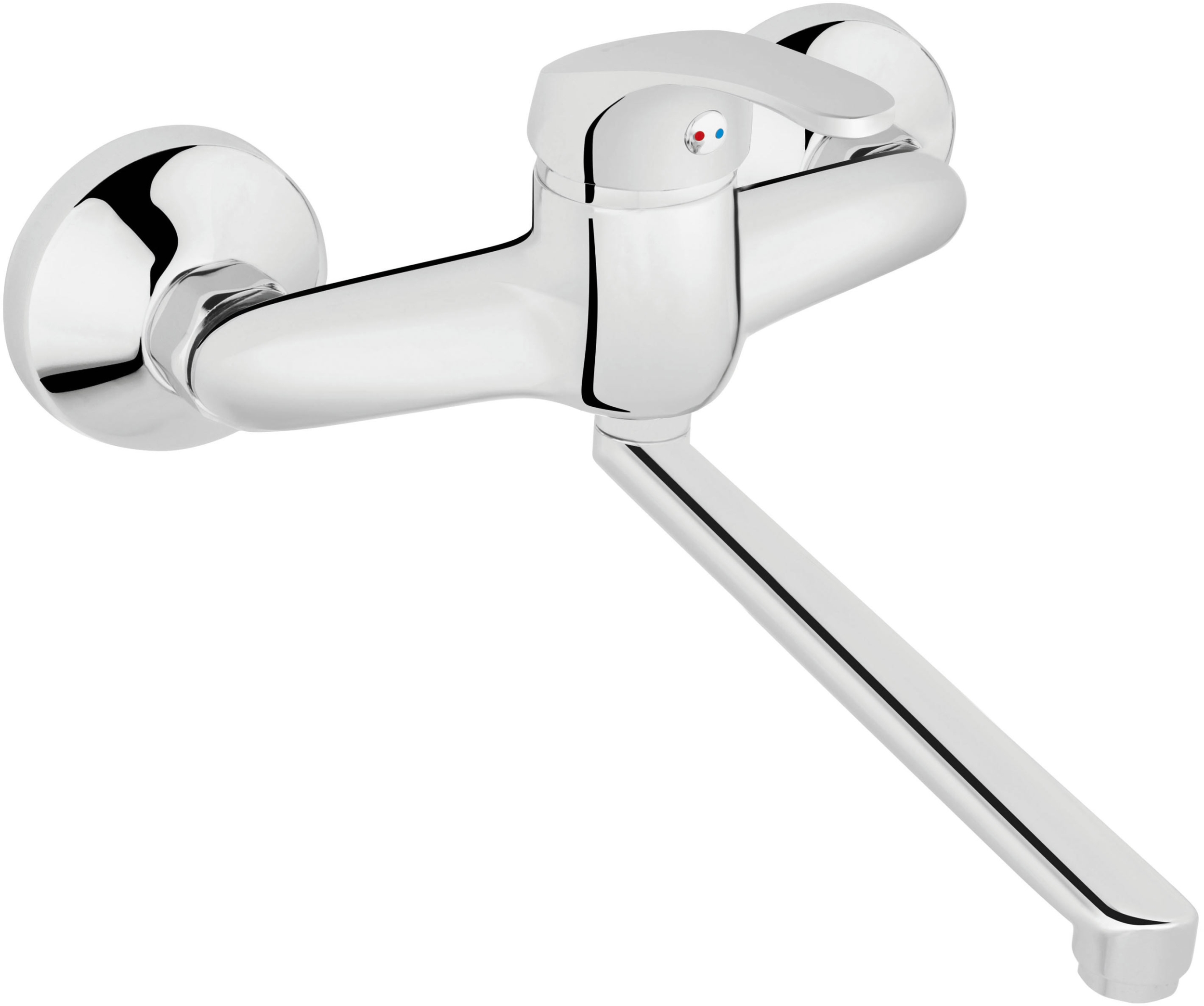 Ferro Basic rubinetto da cucina a parete cromo BBC5
