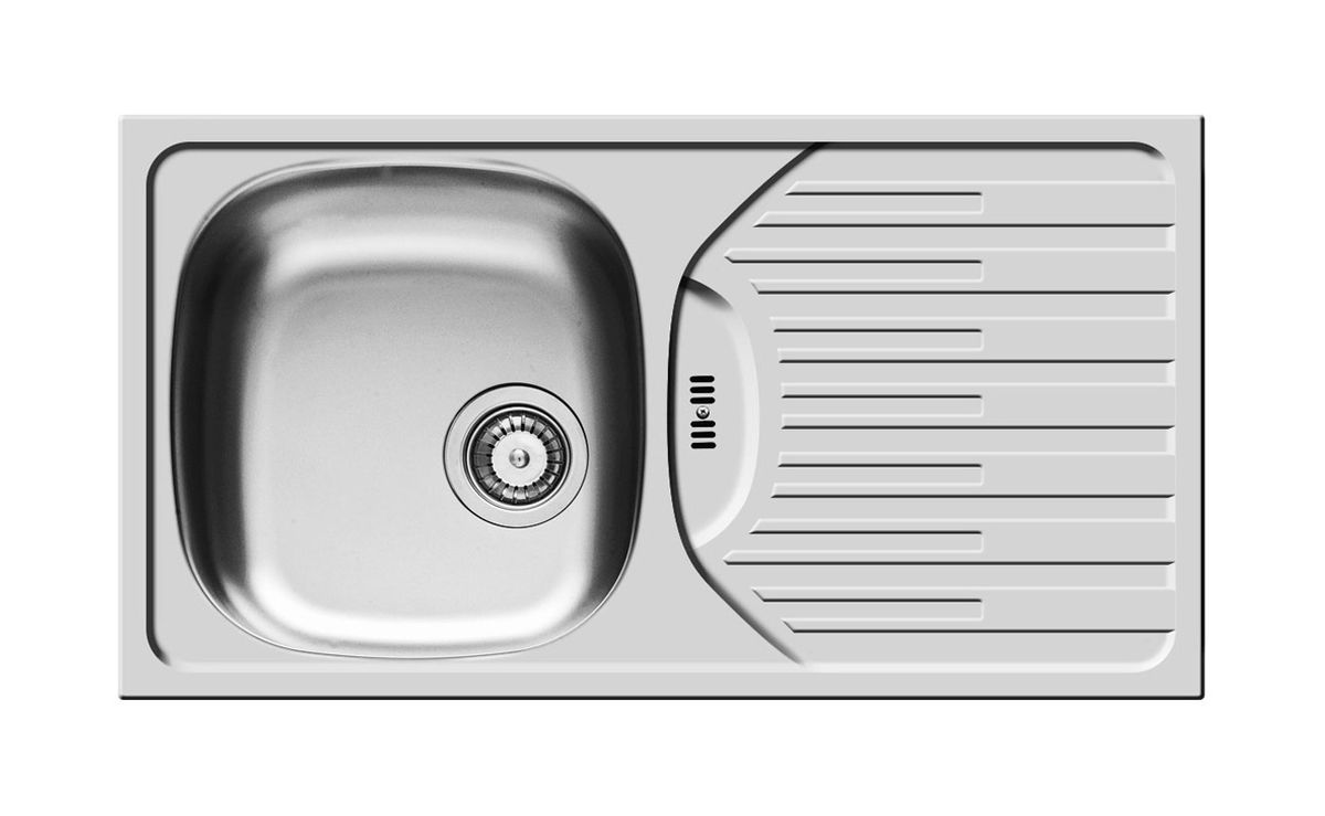 Pyramis ET 78 lavello in acciaio 78x43.5 cm 100181201