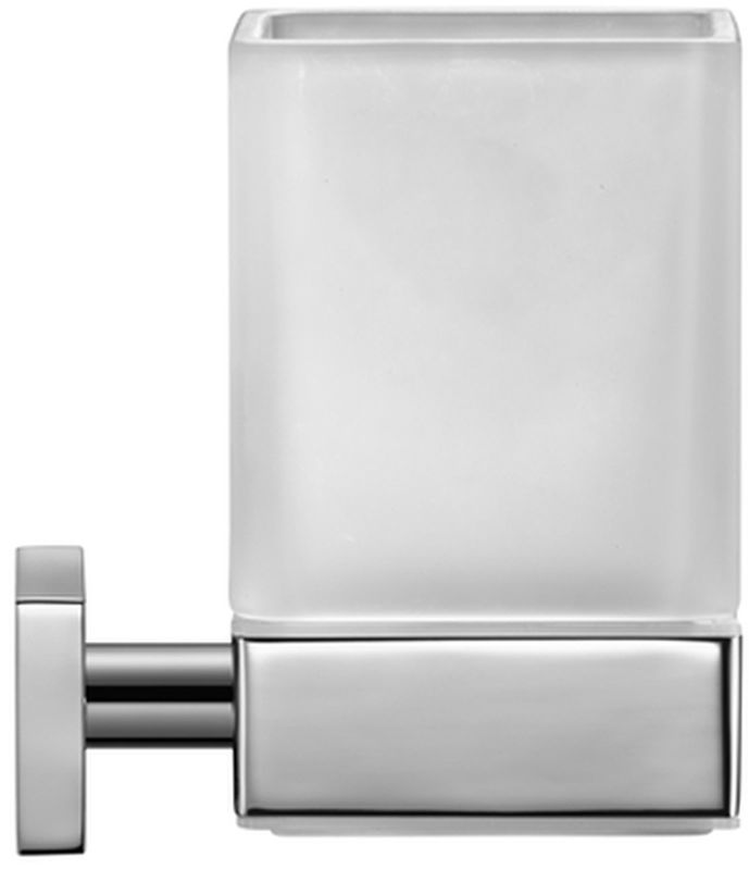 Duravit Karree bicchiere per lavarsi i denti bianco-cromo 0099511000