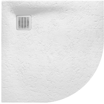 Roca Terran piatto doccia semicircolare 90x90 cm bianco AP10538438401100