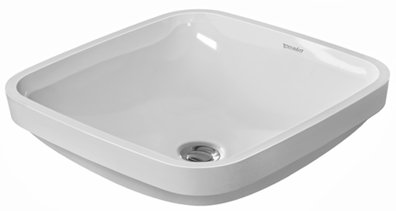 Duravit DuraStyle lavabo 37x37 cm quadrata sottopiano bianco 0373370000