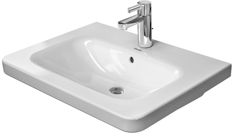 Duravit DuraStyle lavabo 65x48 cm rettangolare a parete-da mobile bianco 2320650000