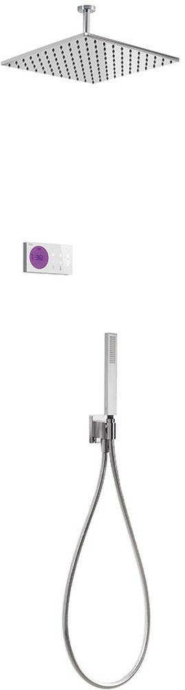 Tres Shower Technology set doccia da incasso con termostato con soffione cromo-bianco 092.865.64