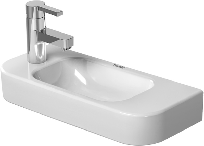 Duravit Happy D.2 lavabo 50x22 cm semicircolare a parete bianco 0711500009