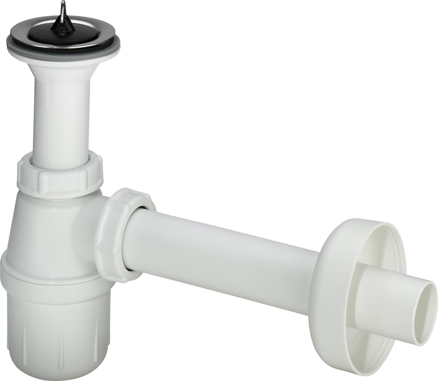 Viega sifone per lavabo a bottiglia bianco 703110