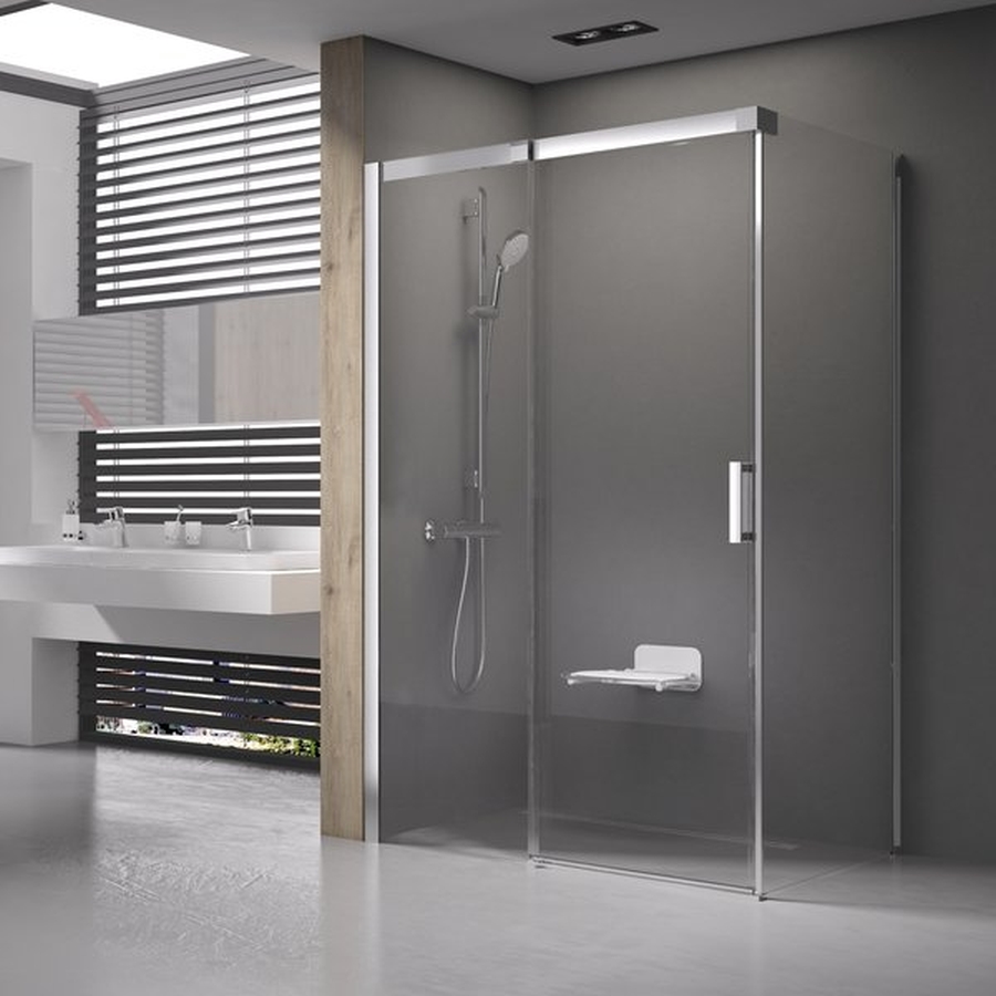 Ravak Matrix box doccia 100x80 cm rettangolare satinato opaca/vetro trasparente 0WLA4U00Z1