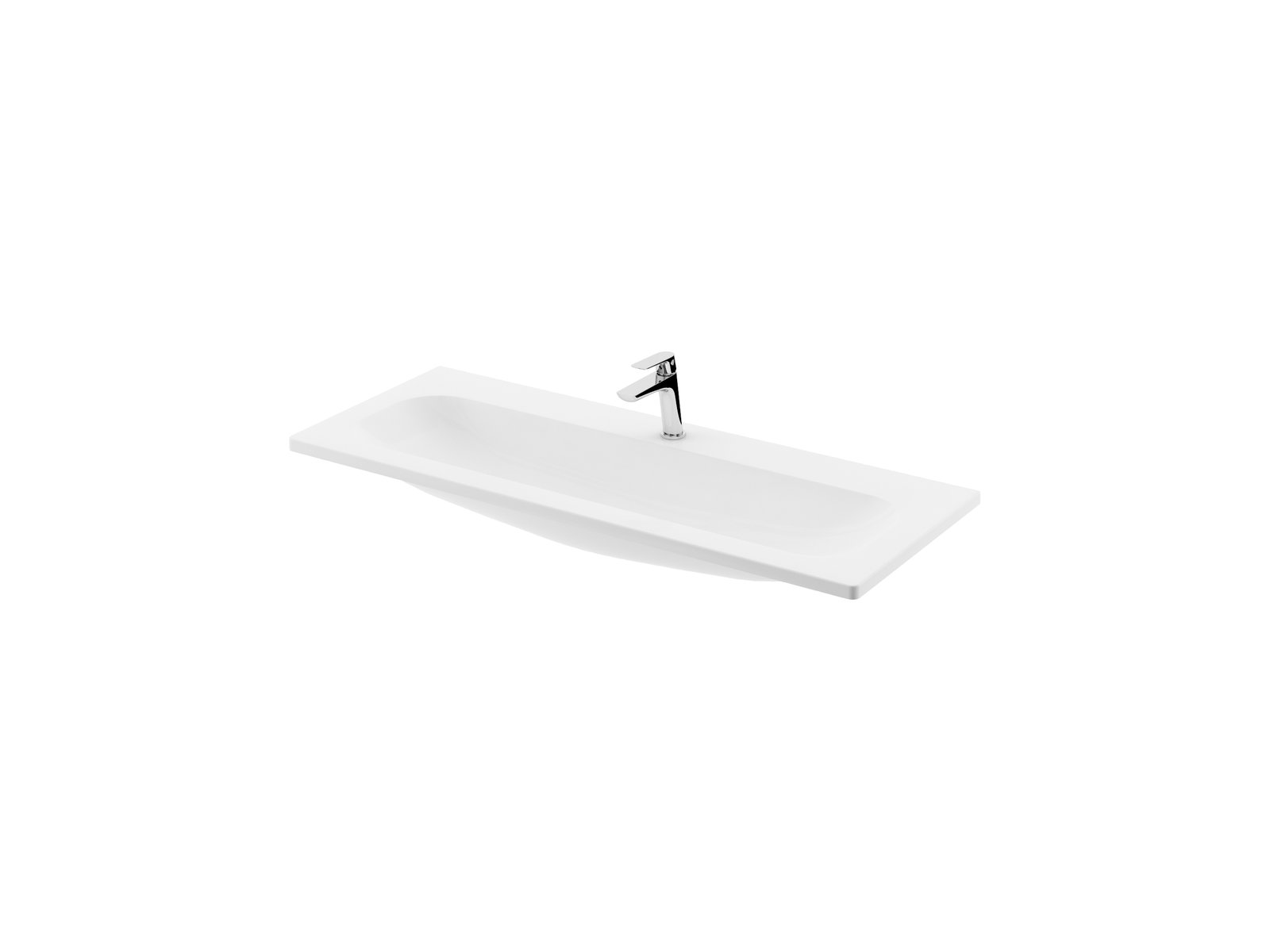 Ravak Clear lavabo 100x38 cm rettangolare da mobile bianco XJJ01110000