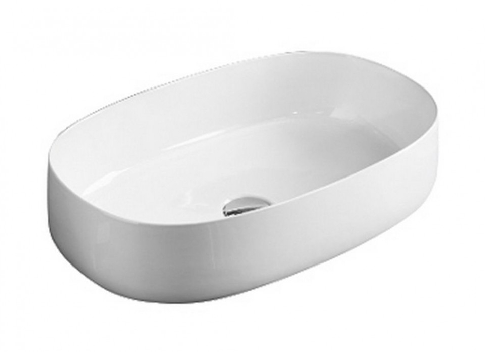 Art Ceram Cognac lavabo 55x35 cm ovale da appoggio bianco COL00301;00