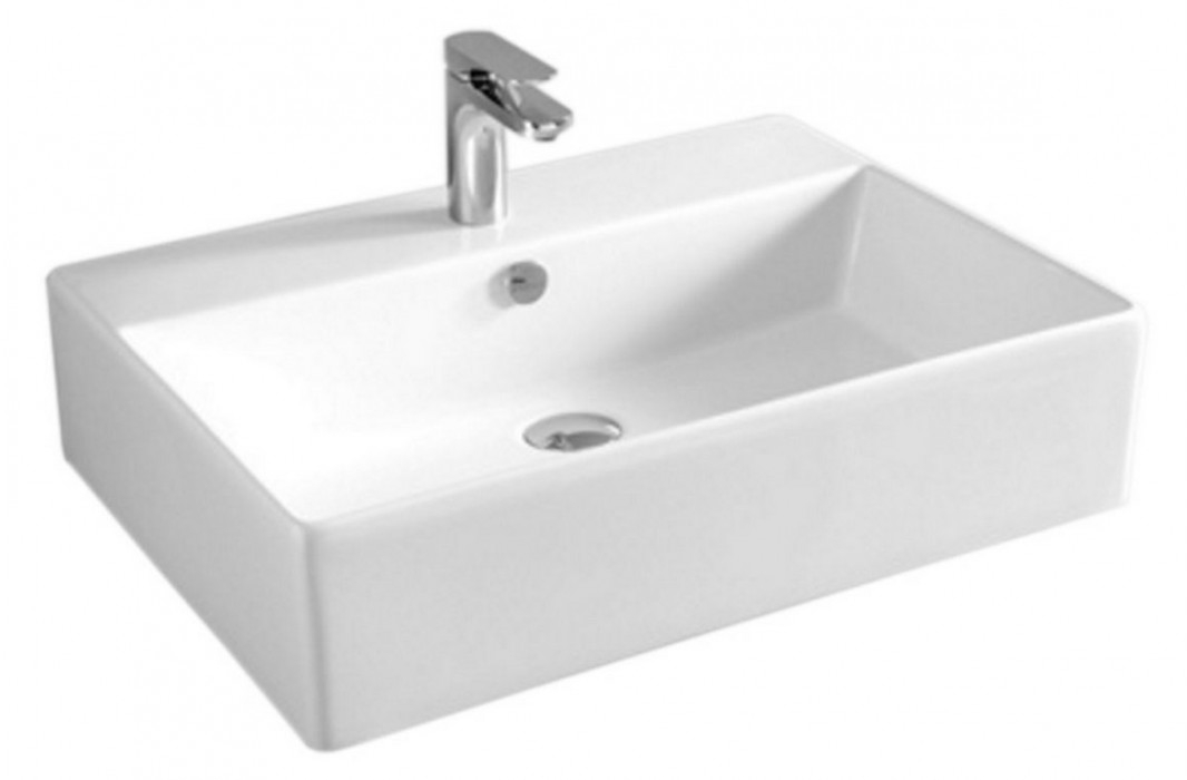 Art Ceram Quadro lavabo 65x48 cm rettangolare da appoggio bianco QUL00301;00