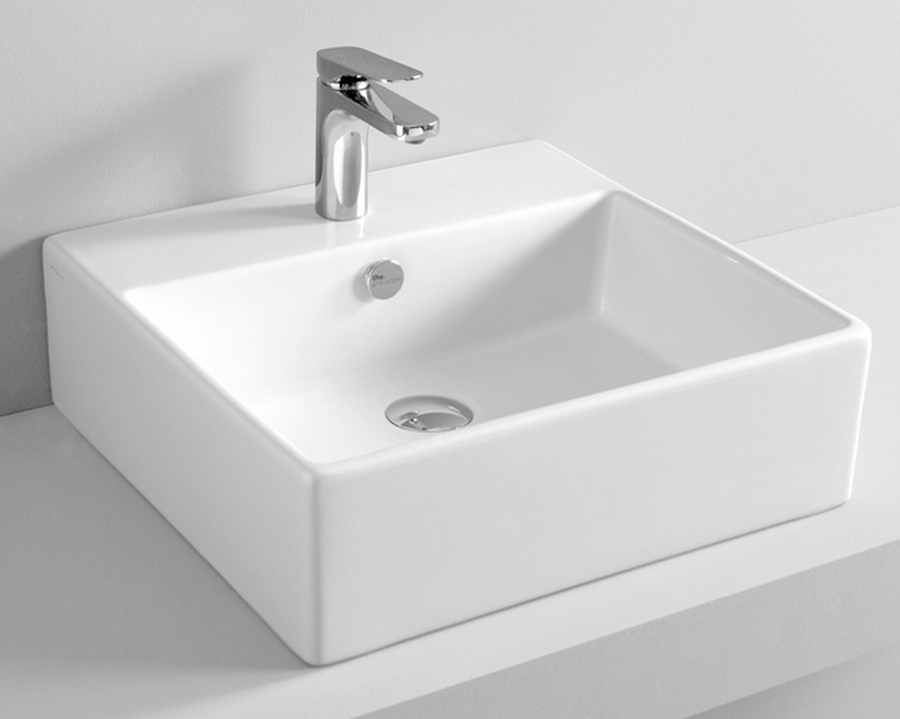 Art Ceram Quadro lavabo 50x48 cm rettangolare da appoggio bianco QUL00201;00