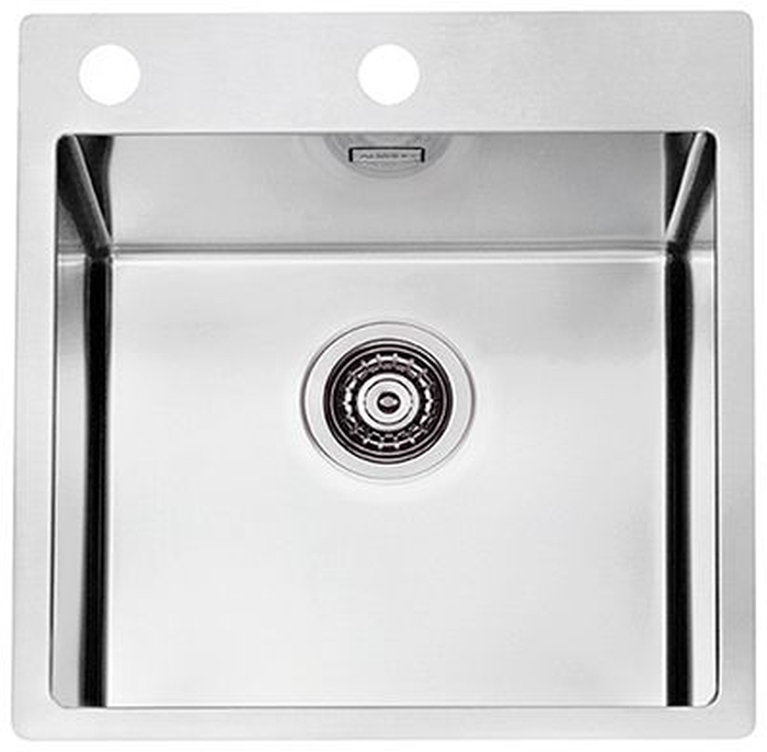 Alveus Pure lavello in acciaio 52.5x46.5 cm acciaio 1103608